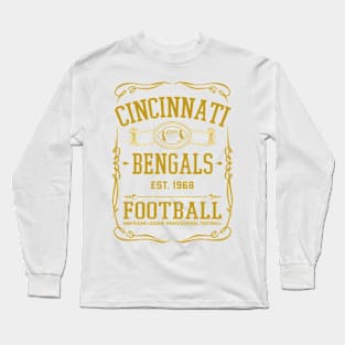 Vintage Bengals American Football Long Sleeve T-Shirt